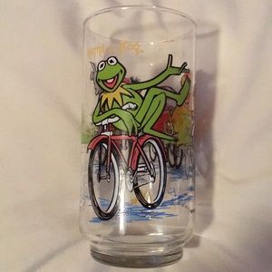McDonalds The Great Muppet Caper Kermit glass